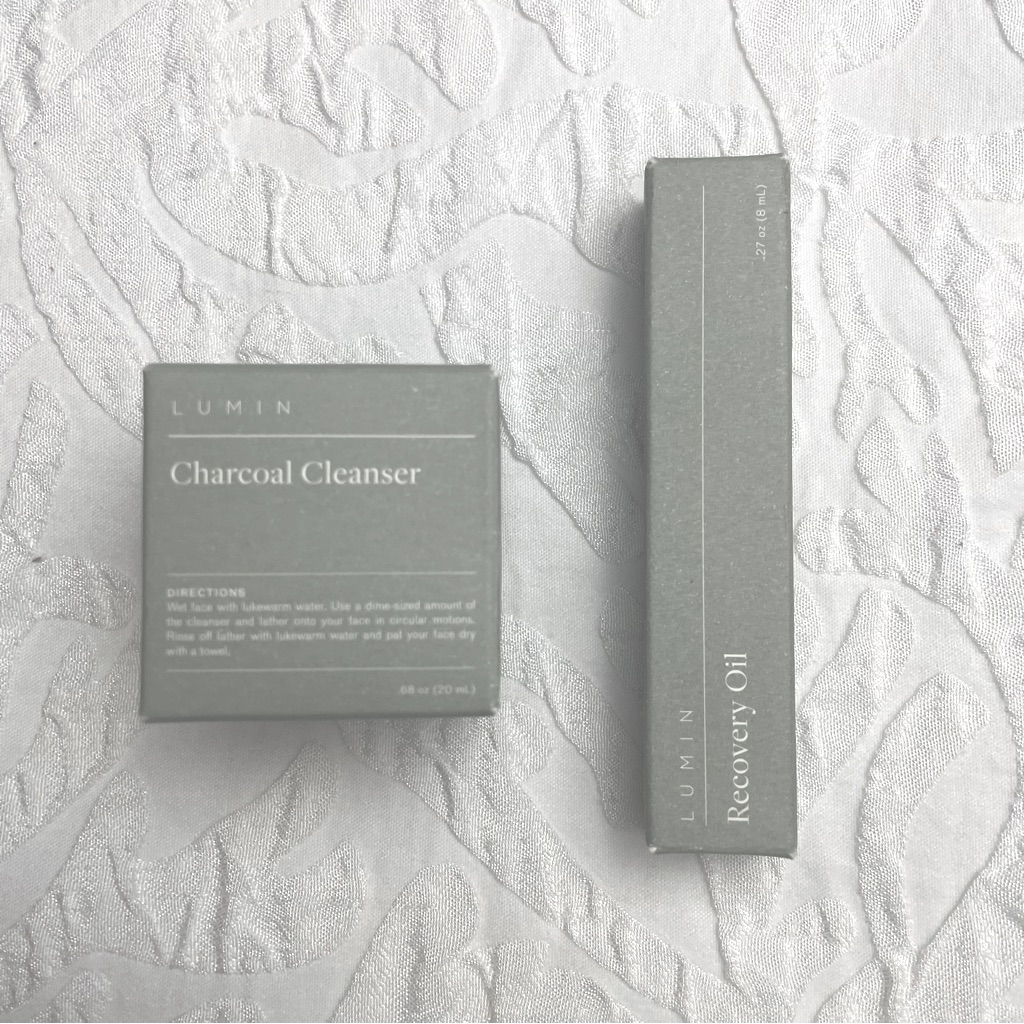 Lumin Men’s Charcoal Cleanser And Recovery Oil (Bundle Of 2 )